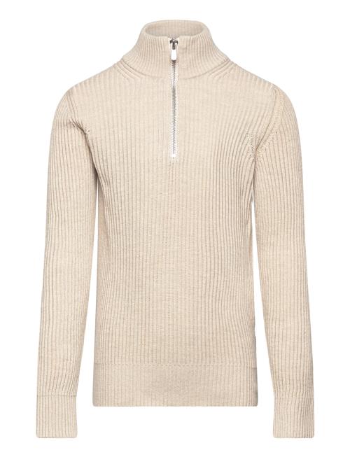 Jack & Jones Jprblaliam Knit Half Zip Bf Jnr Jack & J S Beige