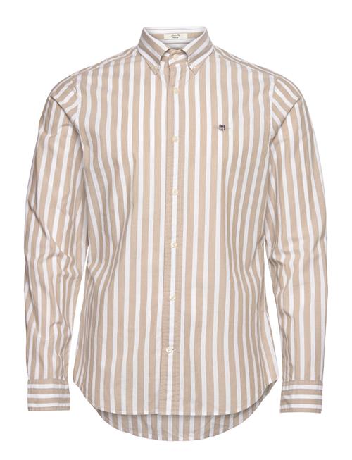 GANT Slim Wide Poplin Stripe Shirt GANT Beige