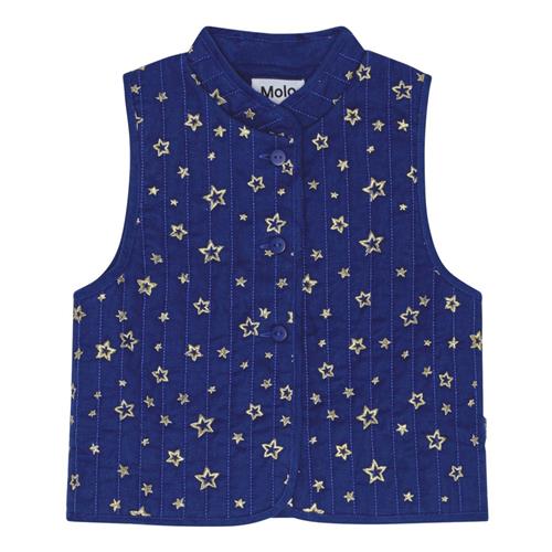 Se Molo Helga Vest Shiny Stars | Blå | 98/104 cm ved Babyshop