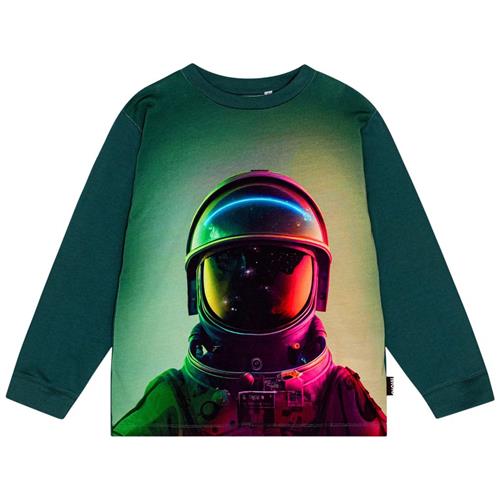 Molo GOTS Rube Langærmet T-shirt Space Helmet | Grønn | 116 cm