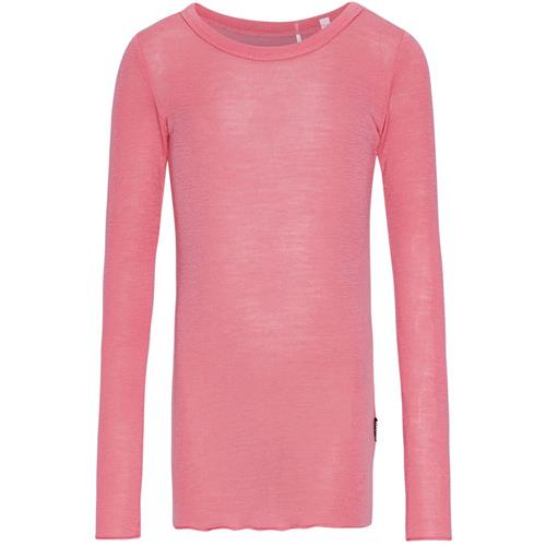 Molo Rihanna Langærmet T-shirt I Uld Flamingo Plume | Lyserød | 92/98 cm