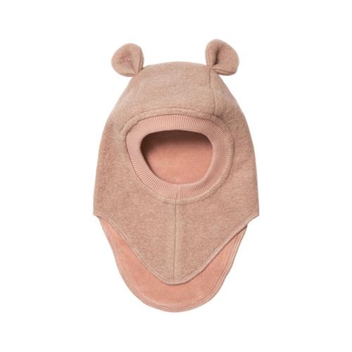 Huttelihut Balaclava Ears Wool Rose Melange | Lyserød | 0-12 months