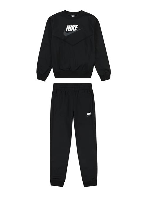 Nike Sportswear Joggingdragt  grå / sort / hvid