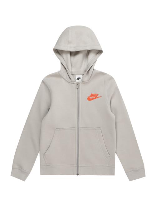 Nike Sportswear Sweatjakke  lysegrå / mørkegrå / orange / hummer