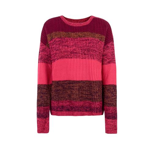 Se LIEBLINGSSTÜCK Pullover 'Almira'  brun-meleret / bær / neonlilla / pink-meleret ved About You