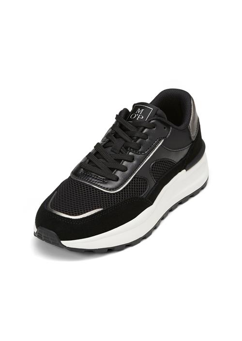 Se Marc O'Polo Sneaker low 'Egila'  sort / sølv / hvid ved About You