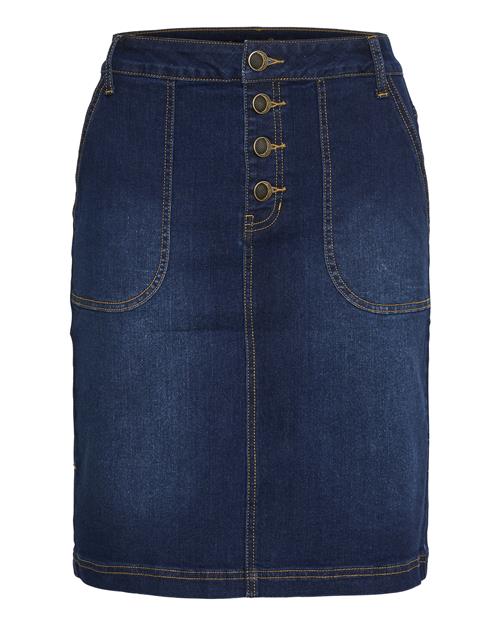 CULTURE Nederdel 'Briana'  blue denim