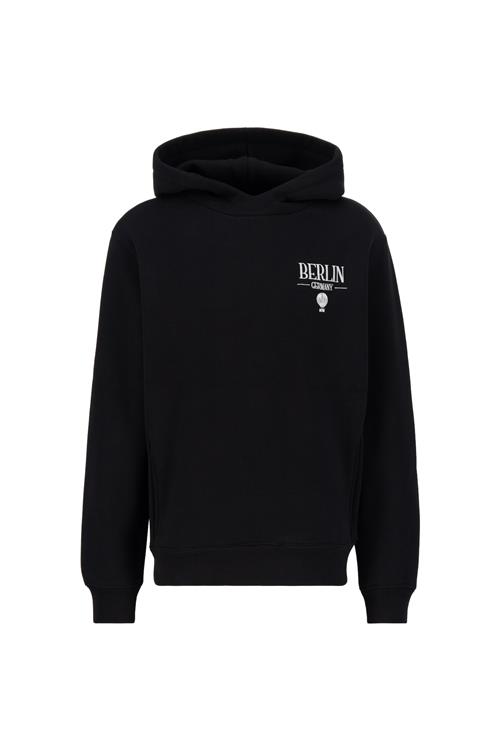 Se ALPHA INDUSTRIES Sweatshirt 'Berlin Candy'  grå / sort / offwhite ved About You