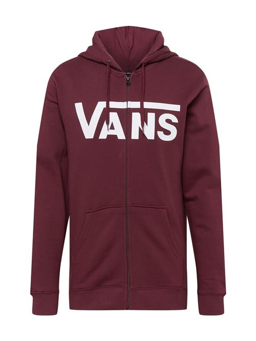 VANS Sweatjakke  burgunder / hvid