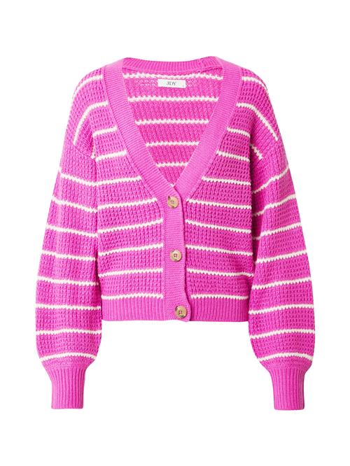 JDY Cardigan 'JDYELLEN'  fuchsia / hvid