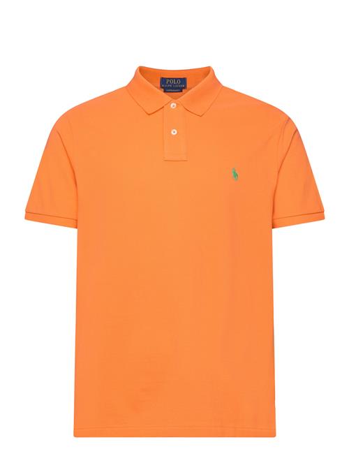 Se Polo Ralph Lauren Custom Slim Fit Mesh Polo Shirt Polo Ralph Lauren Orange ved Booztlet