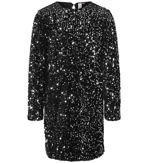 Vero Moda Girl Kjole - VmBella - Black/Silver Sequins