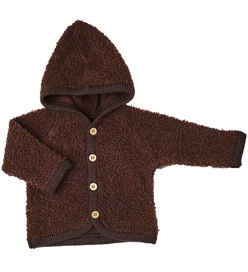 Se Smallstuff Cardigan - Uld - Brown ved KidsWorld