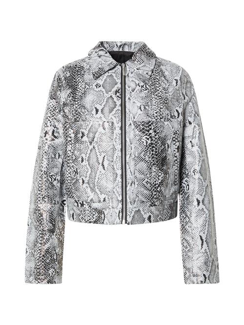 Se KARL LAGERFELD JEANS Overgangsjakke  grå / sort ved About You
