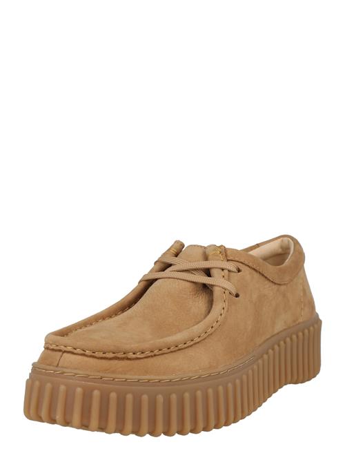 CLARKS Snøresko 'Torhill Bee'  camel