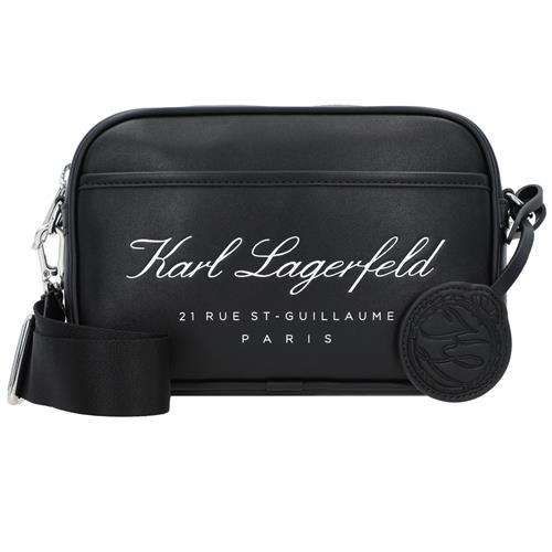 Karl Lagerfeld Skuldertaske 'Hotel Karl'  sort / hvid