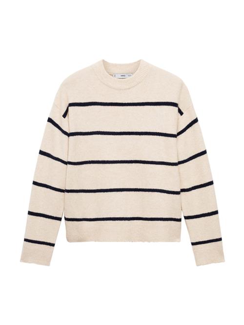 Se MANGO Pullover 'MARINA'  lysebeige / sort ved About You