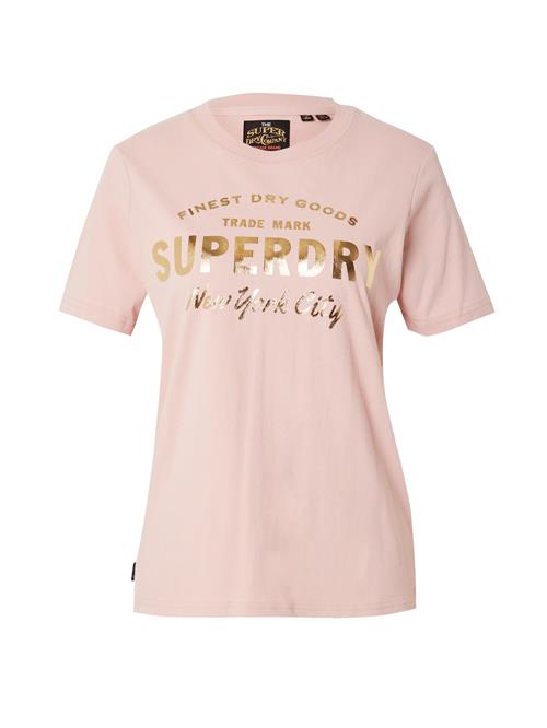 Se Superdry Shirts 'LUXE'  guld / gammelrosa ved About You