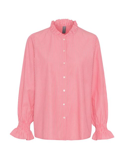 CULTURE Bluse 'Amaze'  lys pink / hvid