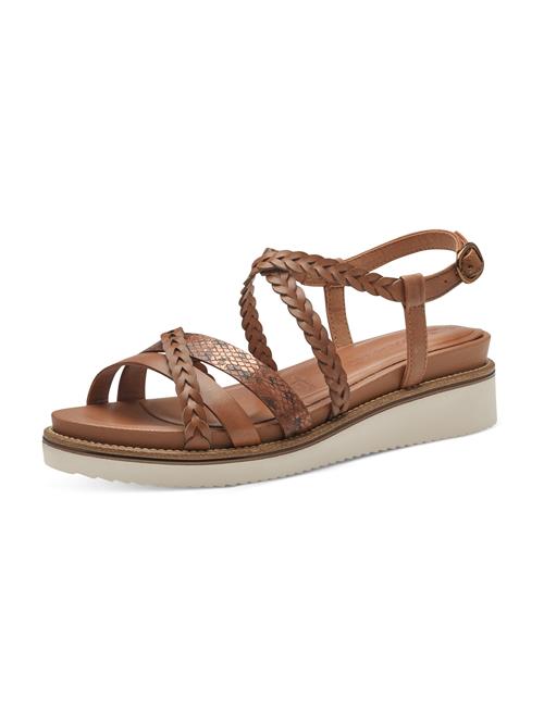 Se Tamaris Sandaler med rem  cognac / bronze / sort ved About You