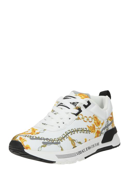 Se Versace Jeans Couture Sneaker low 'FONDO DYNAMIC DIS. SA1'  gul / grå / orange / hvid ved About You