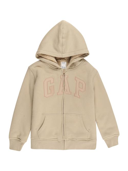 GAP Sweatjakke  mørkebeige / pastelorange