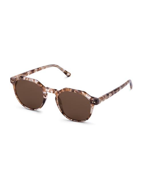 Kapten & Son Solbriller 'Manila Toffee Tortoise Brown'  creme / brun / guld