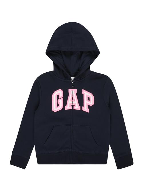 GAP Sweatjakke  mørkeblå / lys pink / hvid