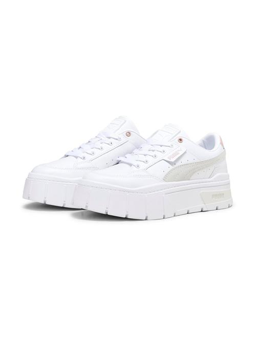 Se PUMA Sneaker low 'Stack'  grå / gammelrosa / hvid ved About You