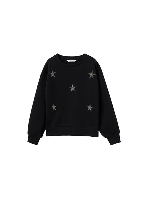 MANGO KIDS Sweatshirt 'Estrella'  sort / sølv