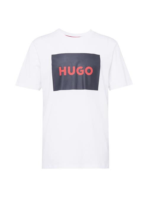 Se HUGO Bluser & t-shirts 'Dulive222'  marin / melon / hvid ved About You