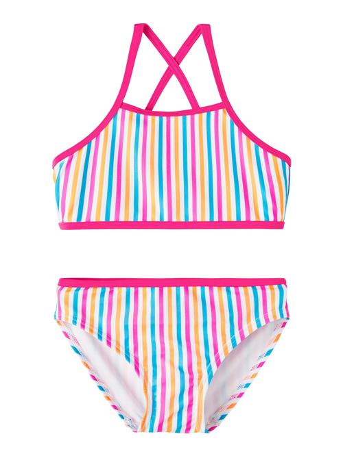 NAME IT Bikini 'ZIZA'  lyseblå / gul / pink / hvid