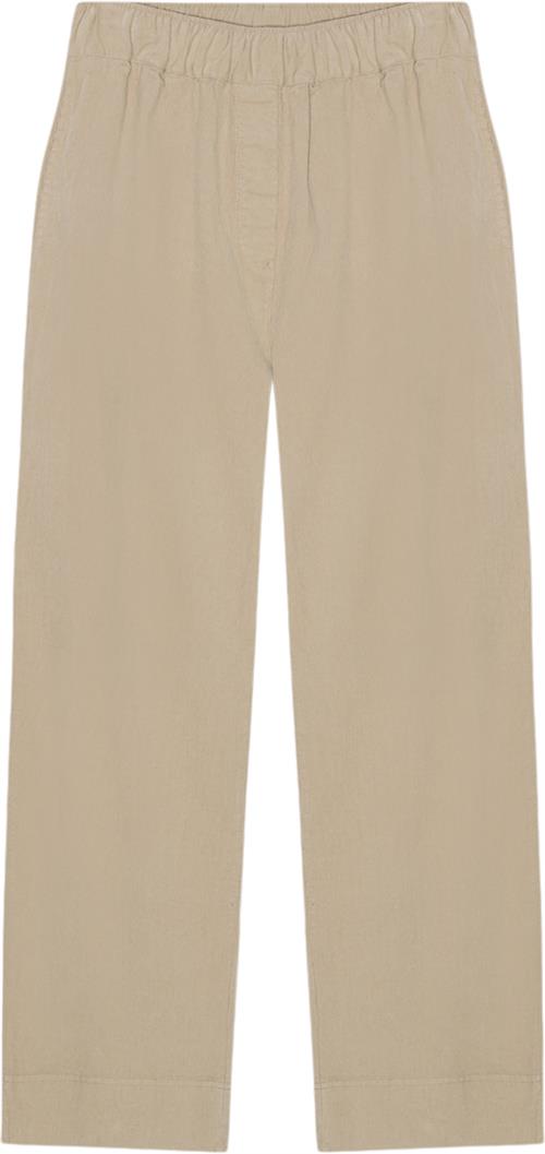 Moshi Moshi Mind Celeste Cord Pants Kvinde Sand Bukser Med Brede Ben Str L - hos Magasin