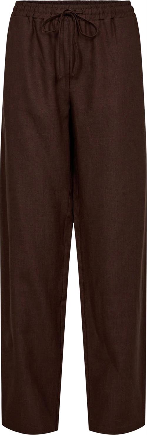 Sofie Schnoor Trousers Kvinde Chocolate Brown Hørbukser Str 42 - hos Magasin