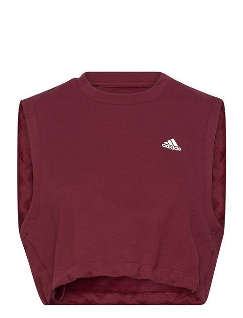 adidas Performance Studio Sport Tank Top Adidas Performance Burgundy