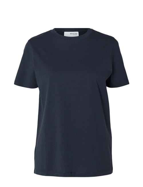 Selected Femme Slfmyessential Ss O-Neck Tee Noos Selected Femme Blue