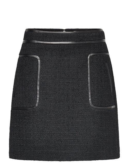 Malina Paige Boucle Wool Blend Mini Skirt Malina Black