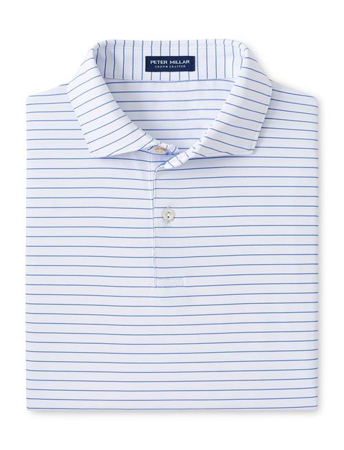 Peter Millar Duet Performance Jersey Polo - Edwin Spread Collar Peter Millar White