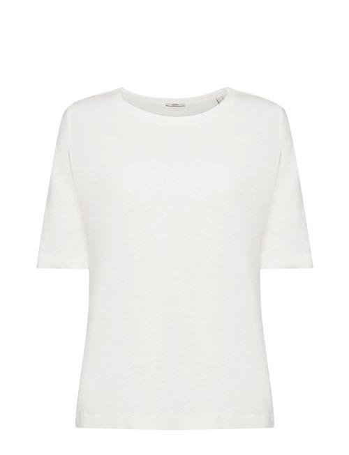 Esprit Casual Linen Blend T-Shirt Esprit Casual White