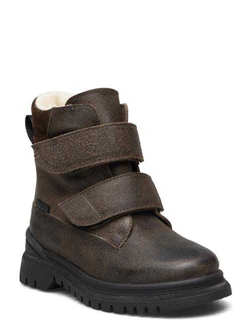 Se ANGULUS Boots - Flat - With Velcro ANGULUS Brown ved Booztlet