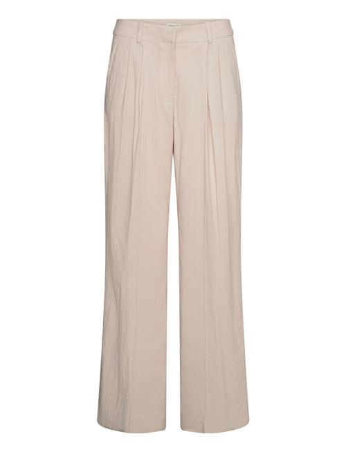 Se GANT Rel Stretch Linen Tailored Pant GANT Beige ved Booztlet