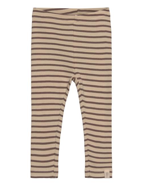 Legging Modal Striped Petit Piao Beige