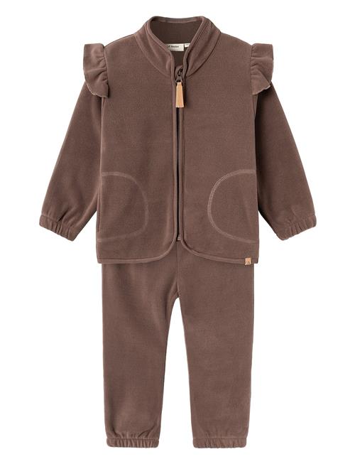 Lil'Atelier Nmflaspektra Fleece Set Fo Lil Lil'Atelier Brown