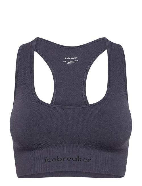 Se Icebreaker W Mer 260 Z Knit Seamless Bra Icebreaker Navy ved Booztlet