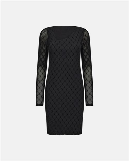 Kjole "Mesh" | Polyamid | Sort