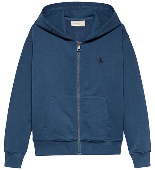 Se Calvin Klein Cardigan - Back Check Mono - Ensign Blue ved KidsWorld