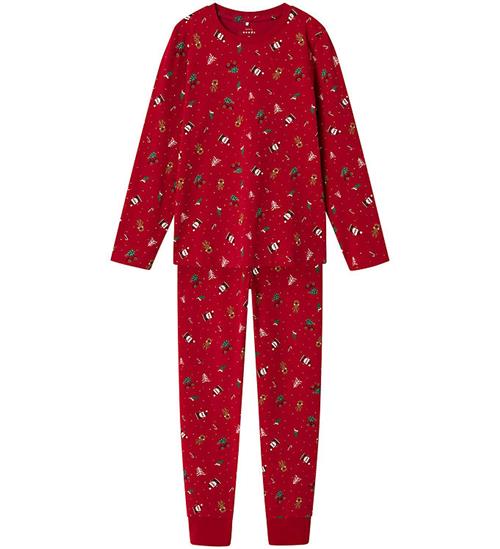 Se Name It Nattøj - NmnVismas - Jester Red/Christmas ved KidsWorld