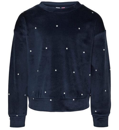 Se Vero Moda Girl Bluse - VmVelvet - Navy Blazer/Stars ved KidsWorld