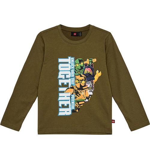 Se LEGO® Wear Bluse - LWTano - Dark Khaki ved KidsWorld