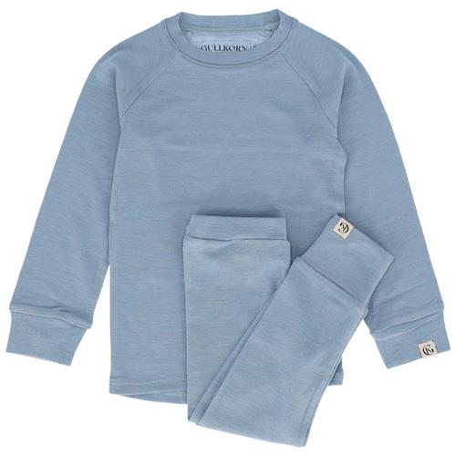 Se Gullkorn Design Idde Wool Set Dusty Blue | Blå | 140 cm ved Babyshop